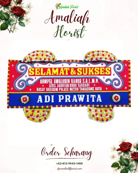Papan Bunga Ucapan Selamat Guwosari