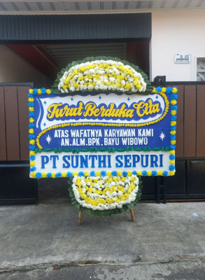 Papan Bunga Duka di Guwosari